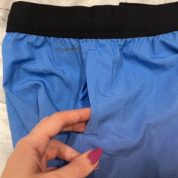 Russel gradient blue quick dry athletic boy shorts - Picture 4 of 7